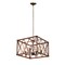 Cwi Lighting Marini 4 Light Chandelier With Wood Grain Brown Finish 1033P18-4-230 - alternate 1